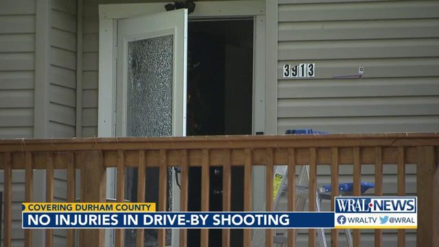 No injuries in drive-by shooting in Durham County