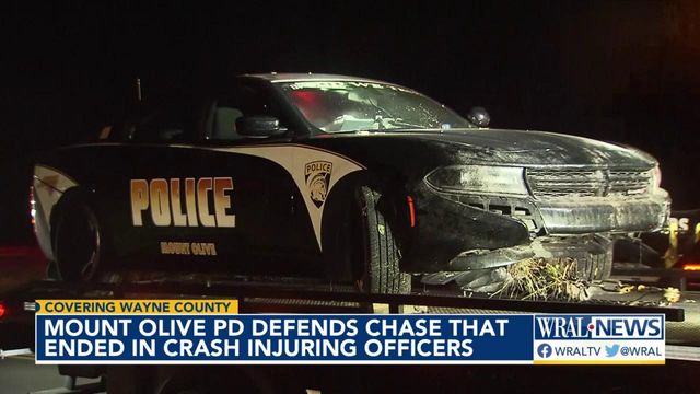 Mount Olive officers recover from high-speed chase injuries
