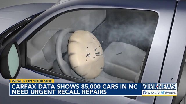 CARFAX data shows 85,000 cars in NC need urgent recall repairs
