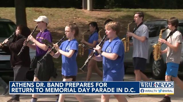 Athens Drive band ready to march in DC for Memorial Day parade