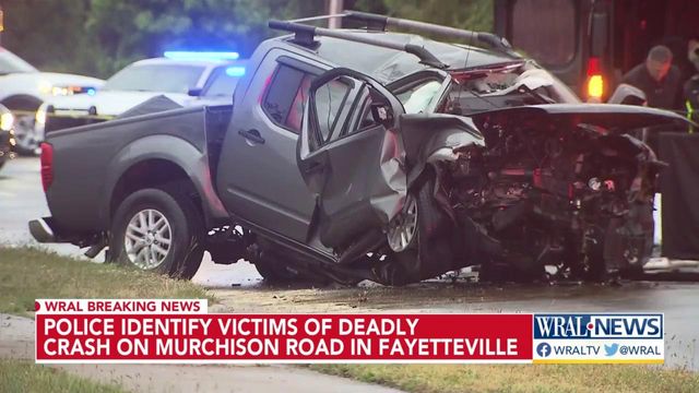 Police identify victims of deadly crash on Murchison Road in Fayetteville