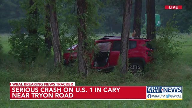 Crews respond to crash on US-1 in Cary