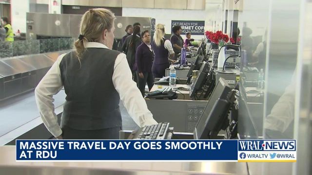 Massive travel day goes smoothly at RDU