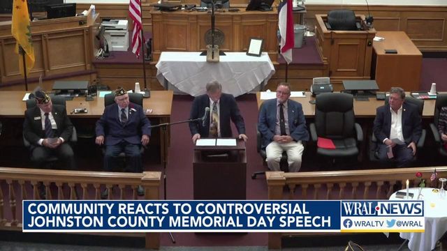Veteran upset over Memorial Day speech at Johnston County courthouse