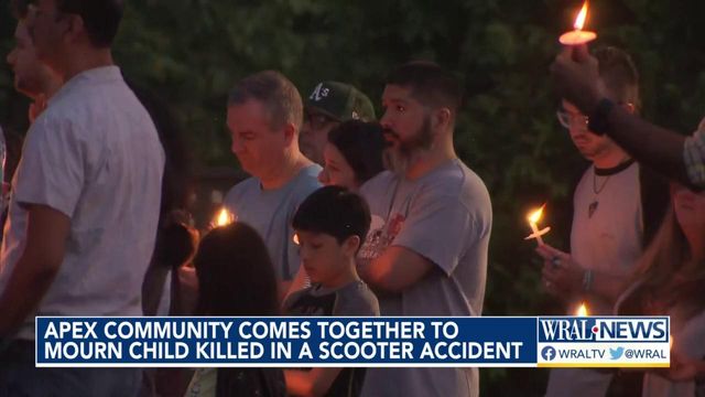 Apex community mourns child killed in scooter accident
