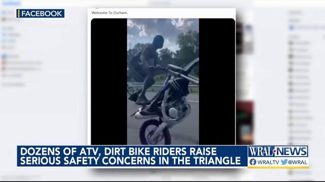 Dozens of ATV, dirt bike riders raise serious safety concerns in the Triangle