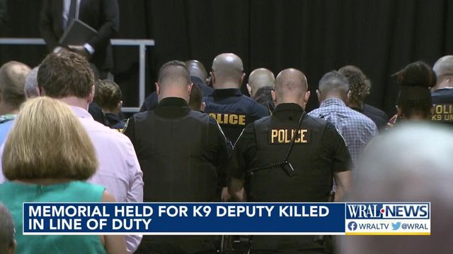 Partner, law enforcement family mourn K-9 Santos