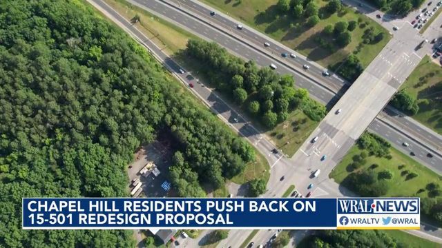Chapel Hill residents push back on proposed changes to US 15-501 redesign