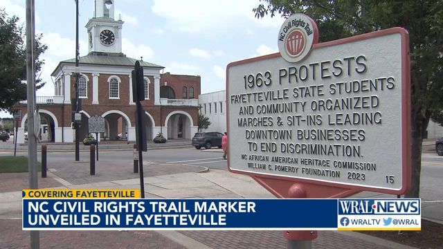 Fayetteville unveils a new historic Civil Rights trail marker