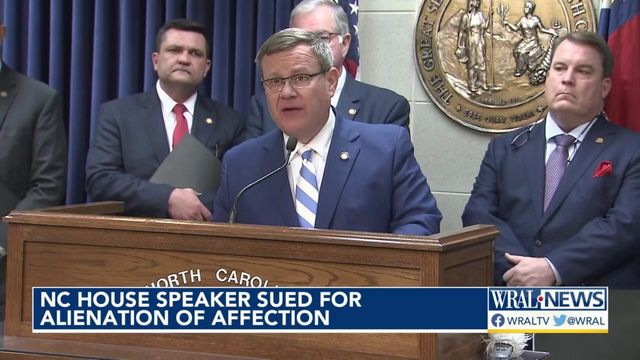 North Carolina House Speaker sued for alienation of affection