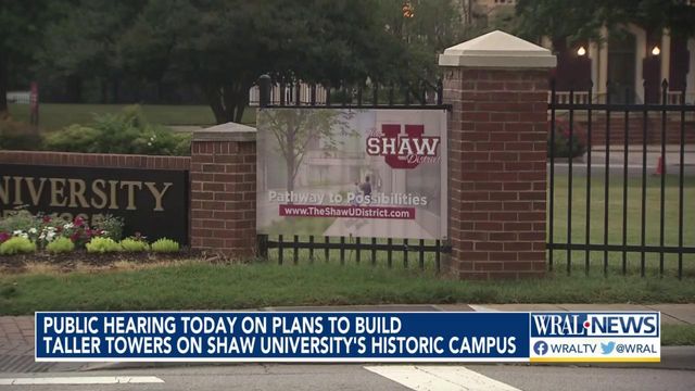 Public hearing for highly-opposed rezoning of Shaw University 
