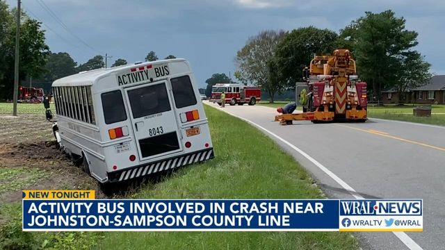 Activity bus involved in crash near Johnston-Sampson county line