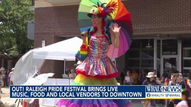 Out! Hundreds gather for Pride celebration downtown Raleigh 