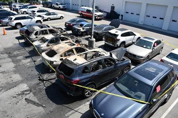 A dozen cars damaged in accidental fire Sunday morning at Durham dealership