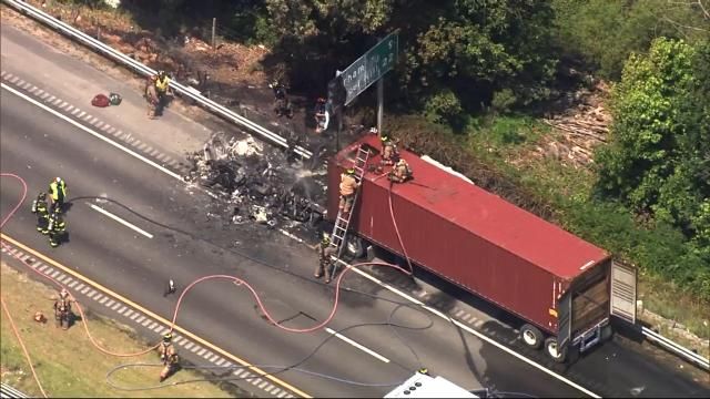 Fire on I-85