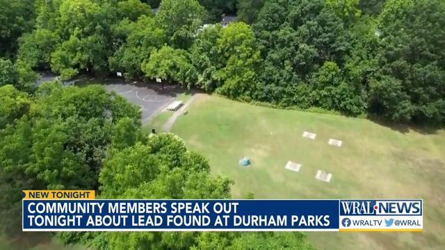 Community members speak out about lead found at Durham parks 