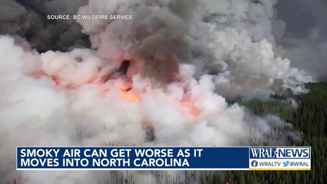 Smoky air can get worse as it moves into North Carolina