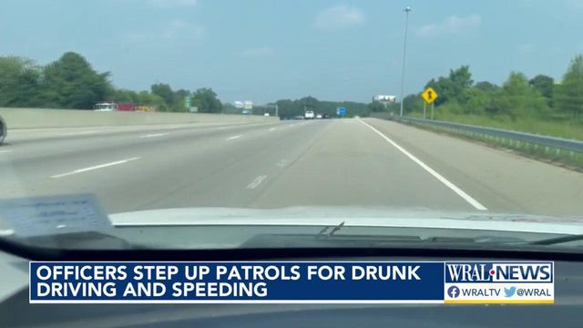 Officers step up patrols for drunk driving and speeding 