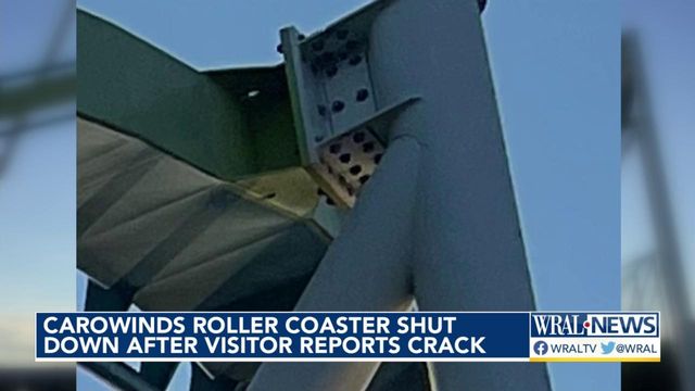 Carowinds roller coaster shuts down after visitor reports crack  