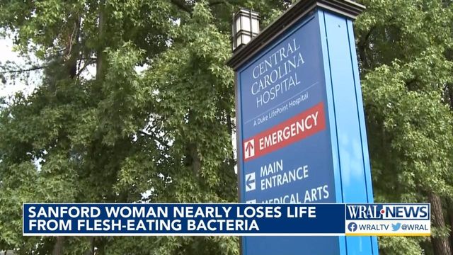 Sanford woman nearly loses life from flesh-eating bacteria  