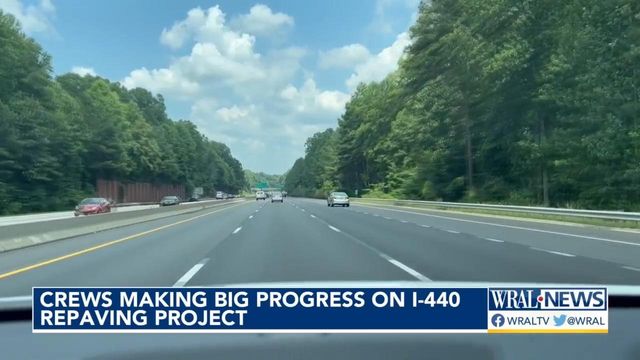 Crews making big progress on I-440 repaving project 