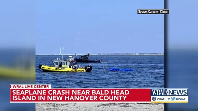 Seaplane crash near Bald Head Island in New Hanover County