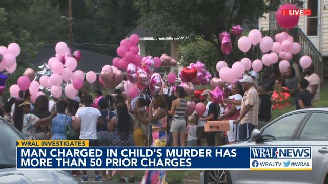 Durham community gathers for pink balloon release honoring 5-year-old shot and killed