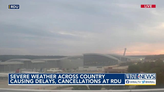 RDU Airport sees delays, cancelations as part of nationwide ripple effect 