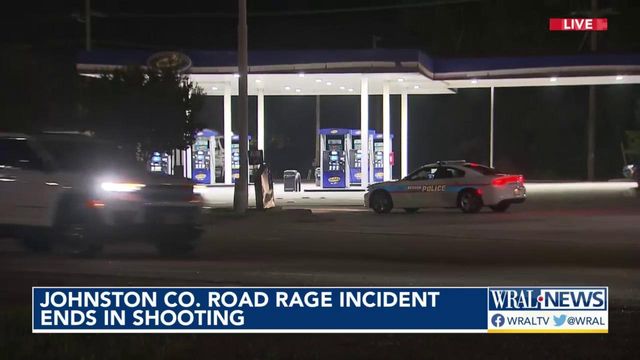 Road rage incident leads to shooting in Johnston County