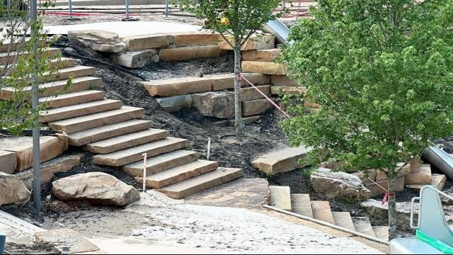 Giant birds, elevated skywalk: Firsthand look at progress on Cary's Downtown Park