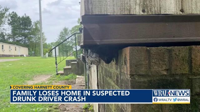 Family shaken after drunk driver crashes into home
