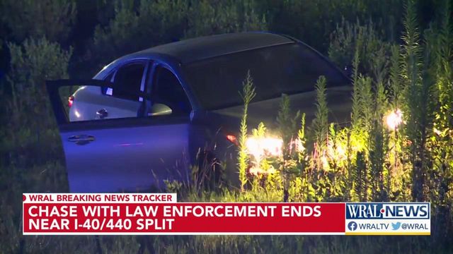 Chase with law enforcement ends near I-40/I-440 split