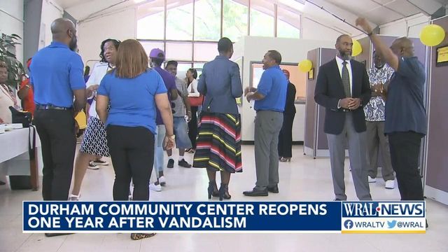  Durham community center reopens one year after vandalism 