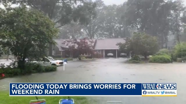 Flooding Friday bring worries for weekend rain