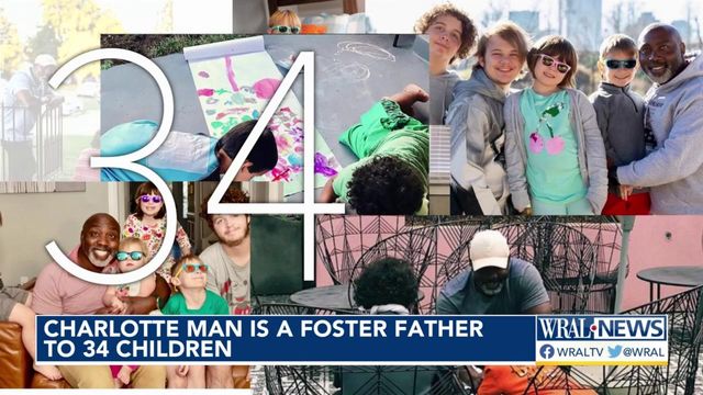 Charlotte man is a foster father to 34 children, inspires others