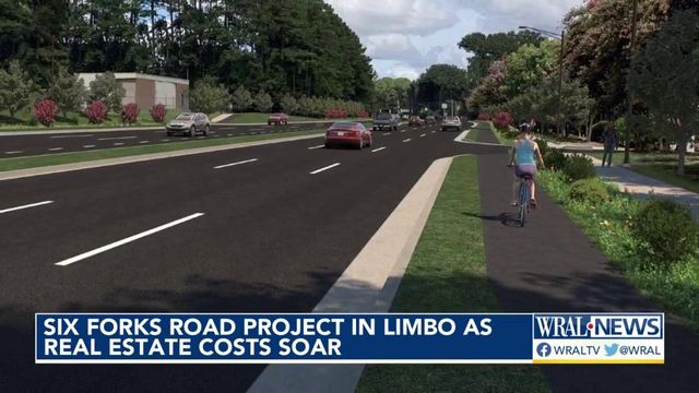 Six Forks Road project in limbo as real estate costs soar