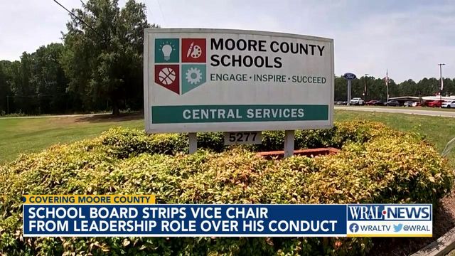 Moore County school board member stripped of role after controversial remark toward board chair