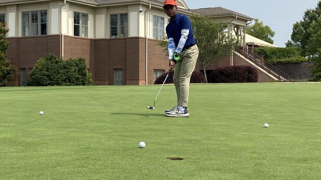 Eleven year old rising golf star from Rocky Mount 