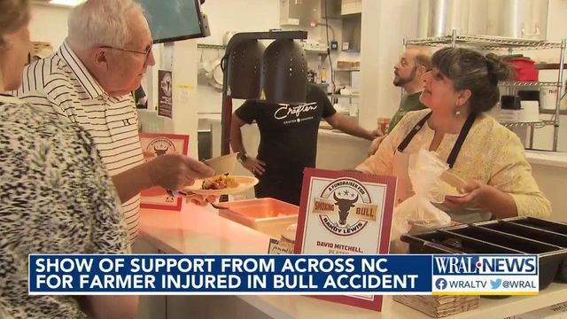 People across NC show support for farmer injured in bull attack