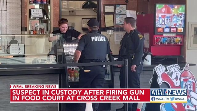 1 in custody after shot fired at Cross Creek Mall 
