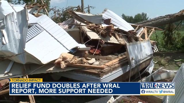 United Way relief fund doubles after WRAL News report, more support needed for NC tornado victims