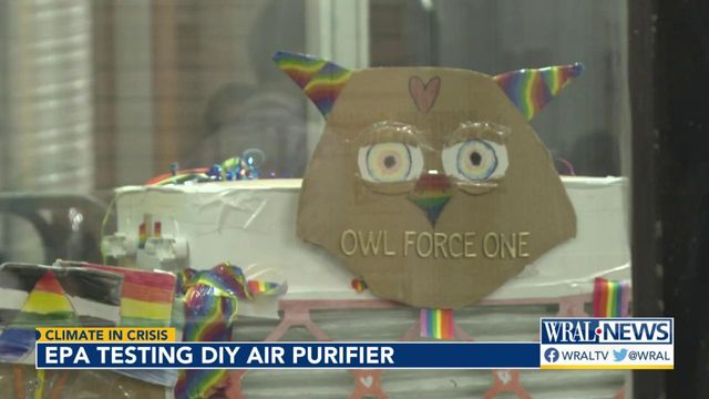 EPA testing DIY air purifier built by fifth-grade students