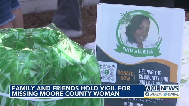 Family, friends hold vigil for missing Moore County woman