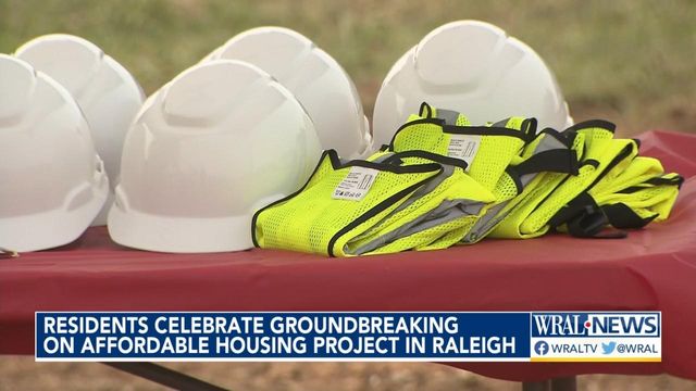 Residents celebrate groundbreaking on affordable housing project in Raleigh 