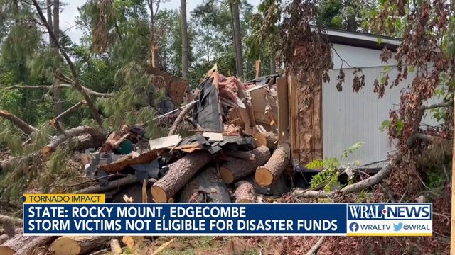 Rocky Mount, Edgecombe County storm victims not eligible for state disaster funds