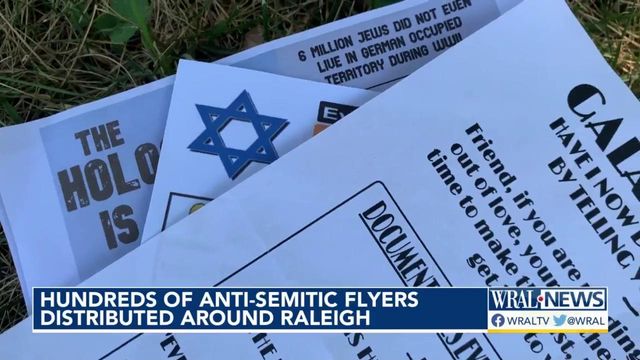 Hundreds of antisemitic flyers distributed around Raleigh