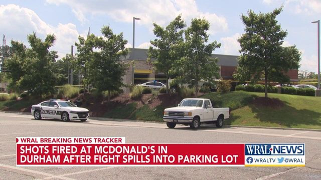 Shots fired at Mcdonald's in Durham after fight spills into parking lot  