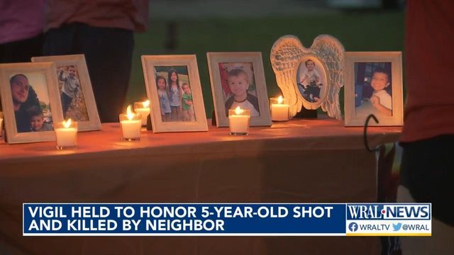 Vigil held to honor 5-year-old shot and killed by neighbor 