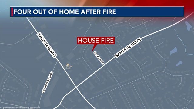 Four out of home after fire in Fayetteville
