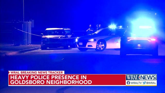 Heavy police presence in Goldsboro neighborhood on Oak Street